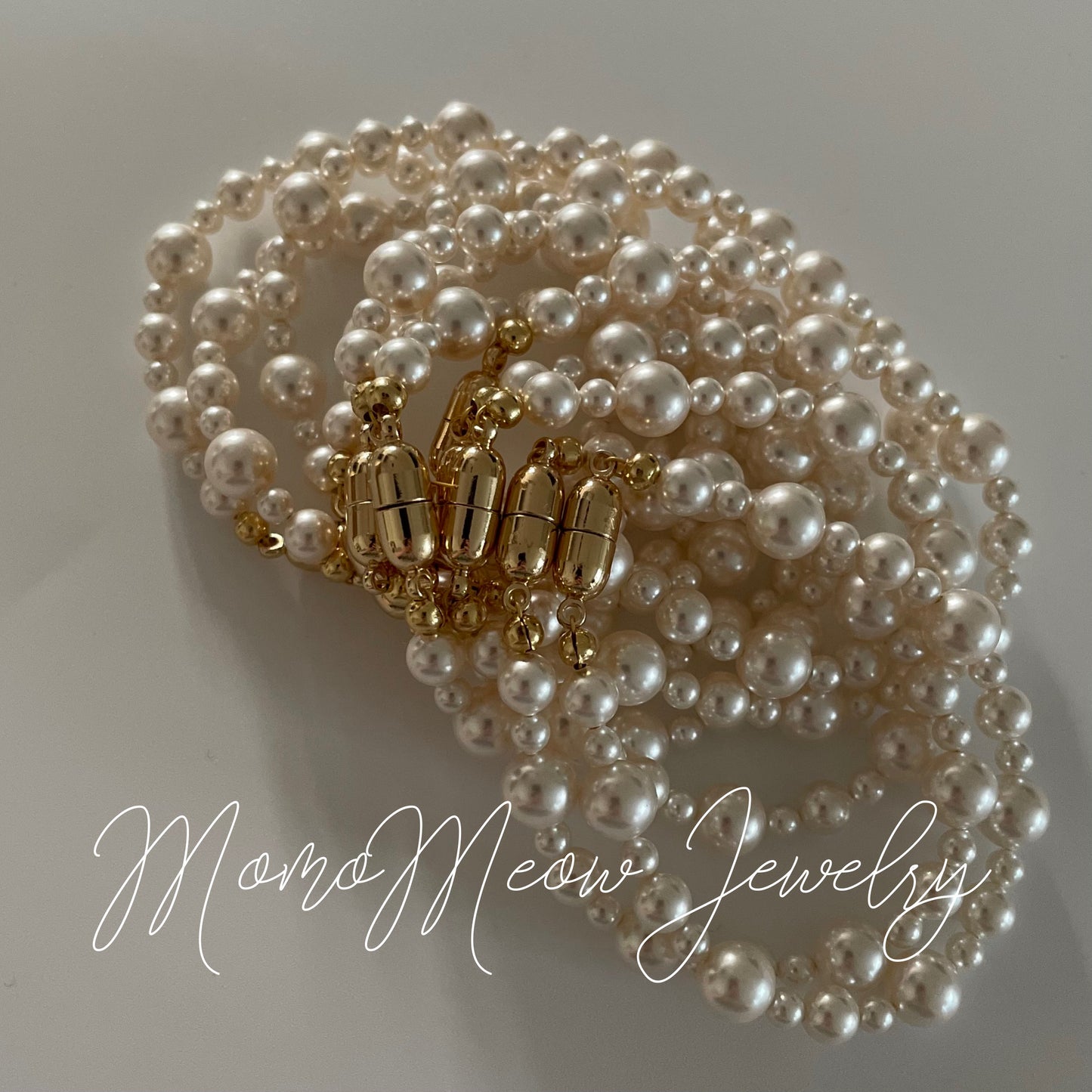 Sophie bracelet - crystal pearl bracelet