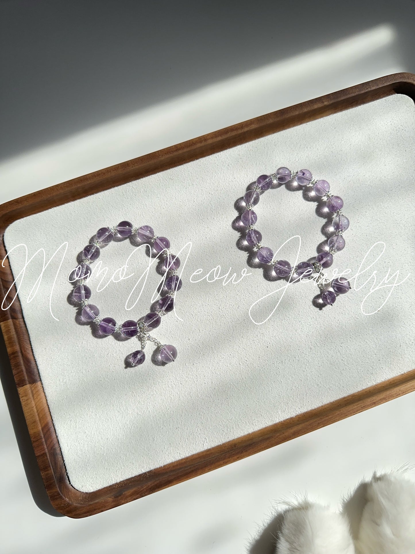 Lilac amethyst bracelet