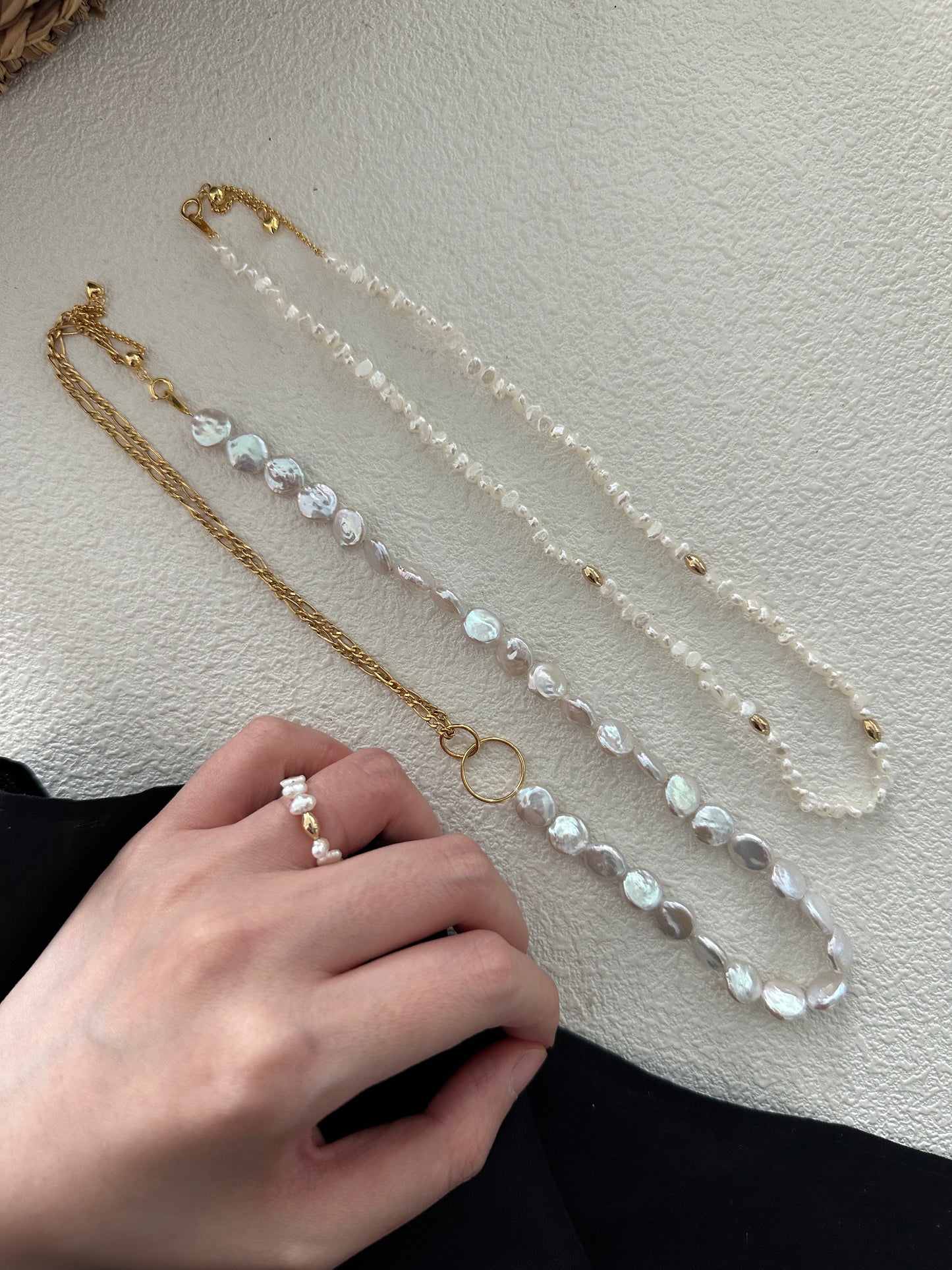 Aurora Pearl Chain Necklace