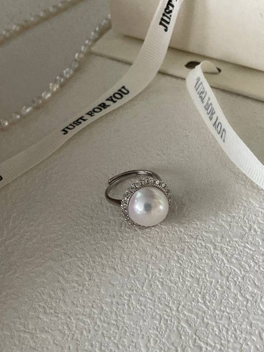 Mabe freshwater pearl ring