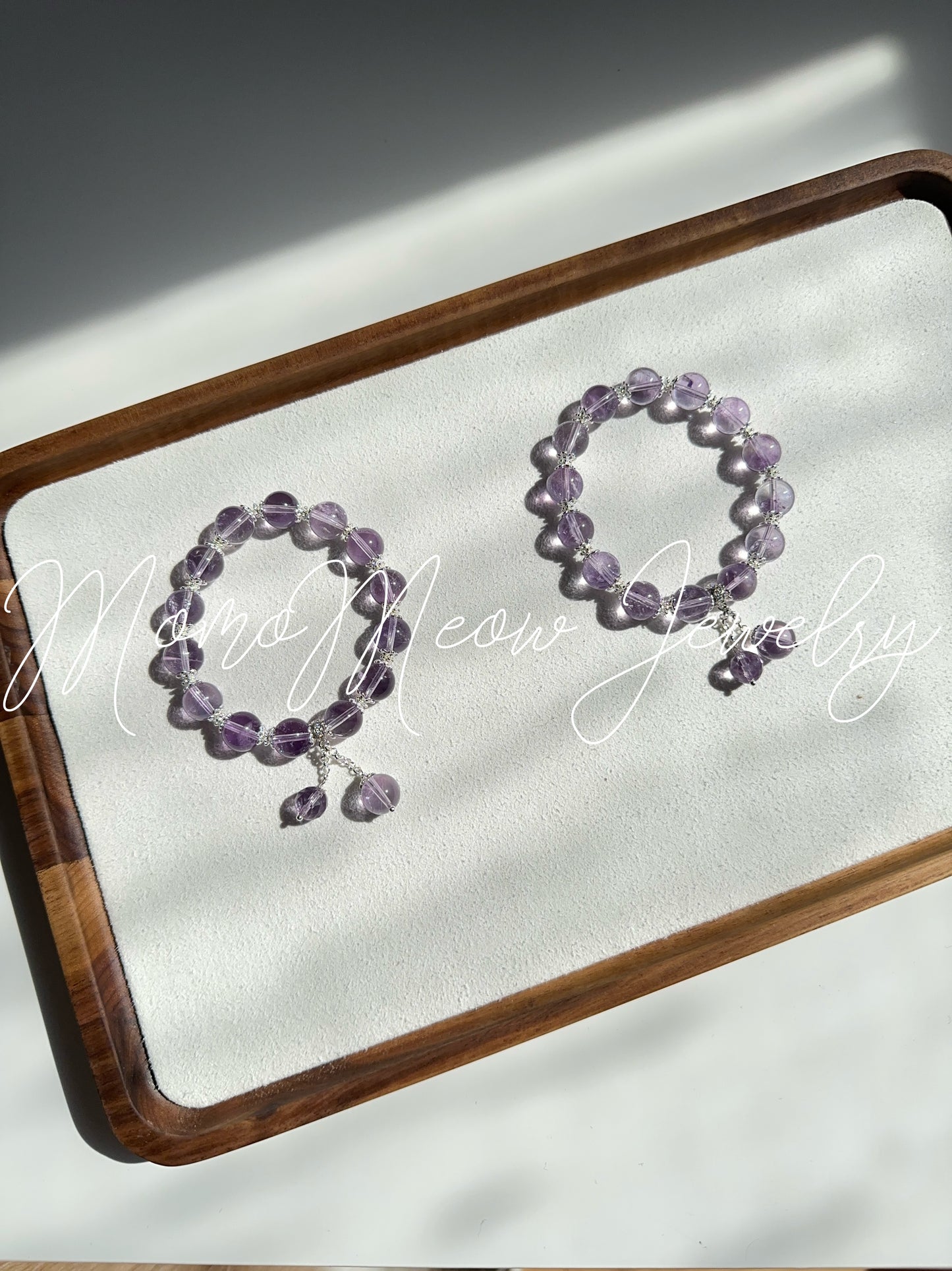 Lilac amethyst bracelet