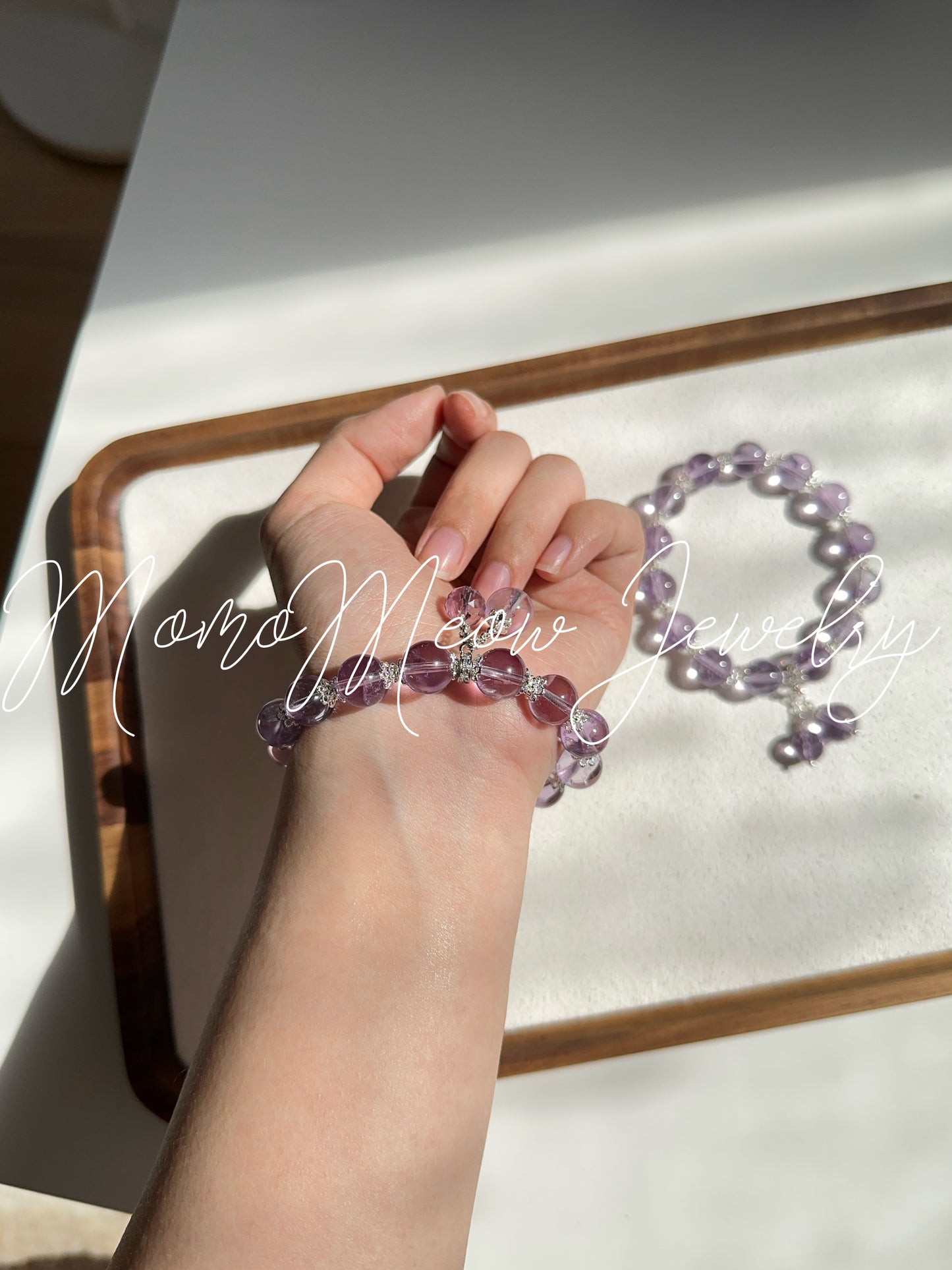 Lilac amethyst bracelet