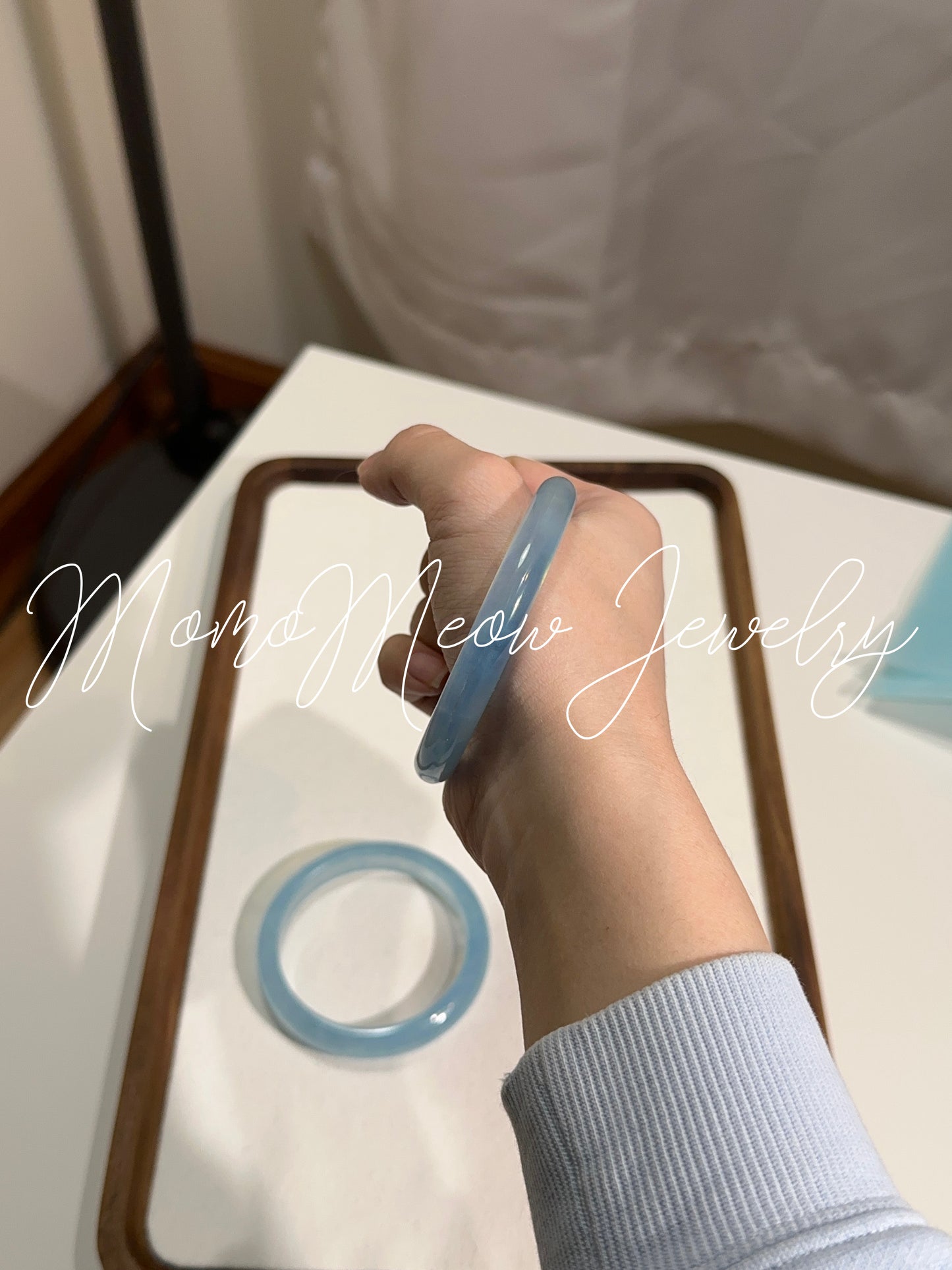 Aquamarine bangle 海蓝宝手镯