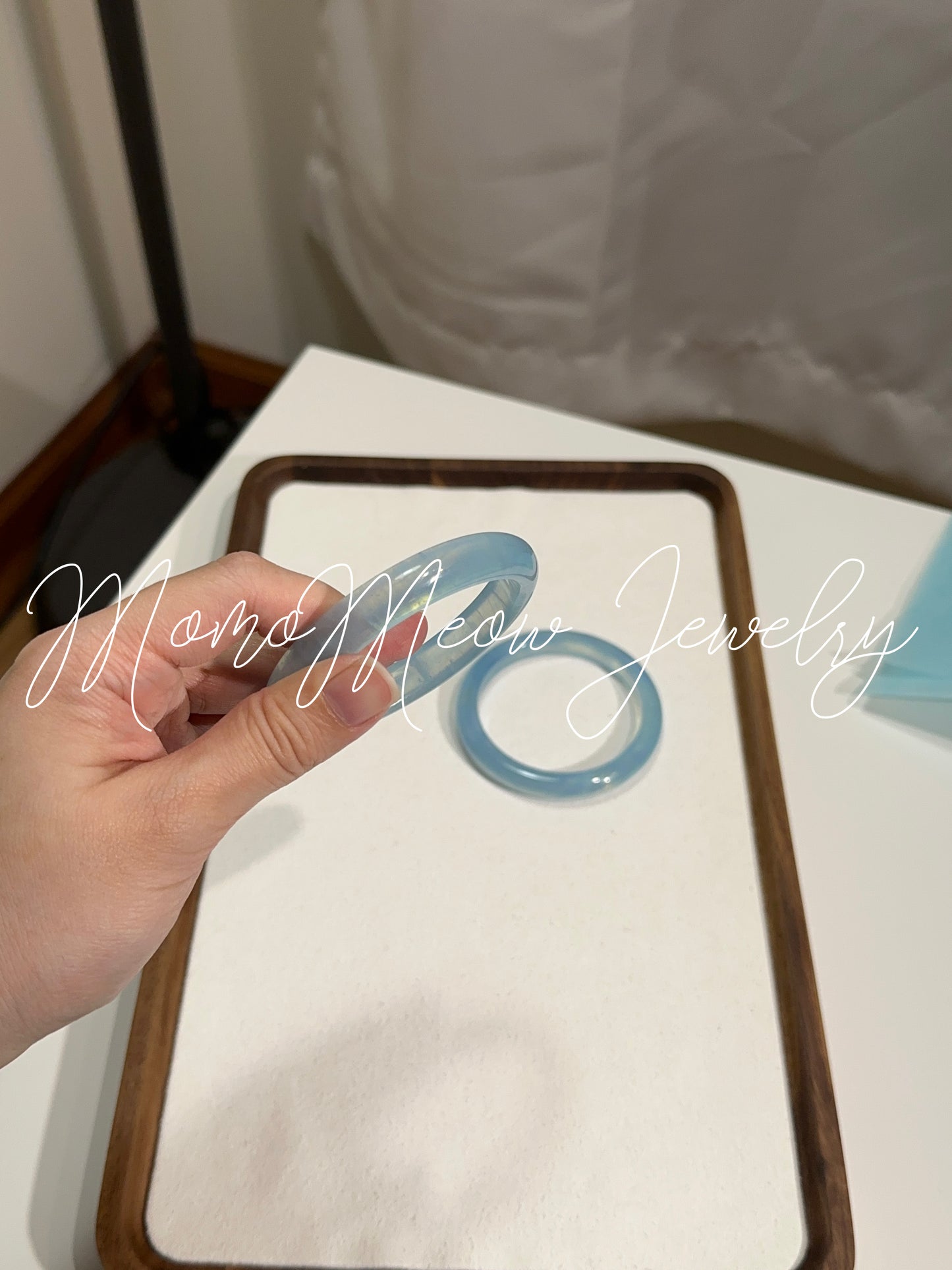 Aquamarine bangle 海蓝宝手镯