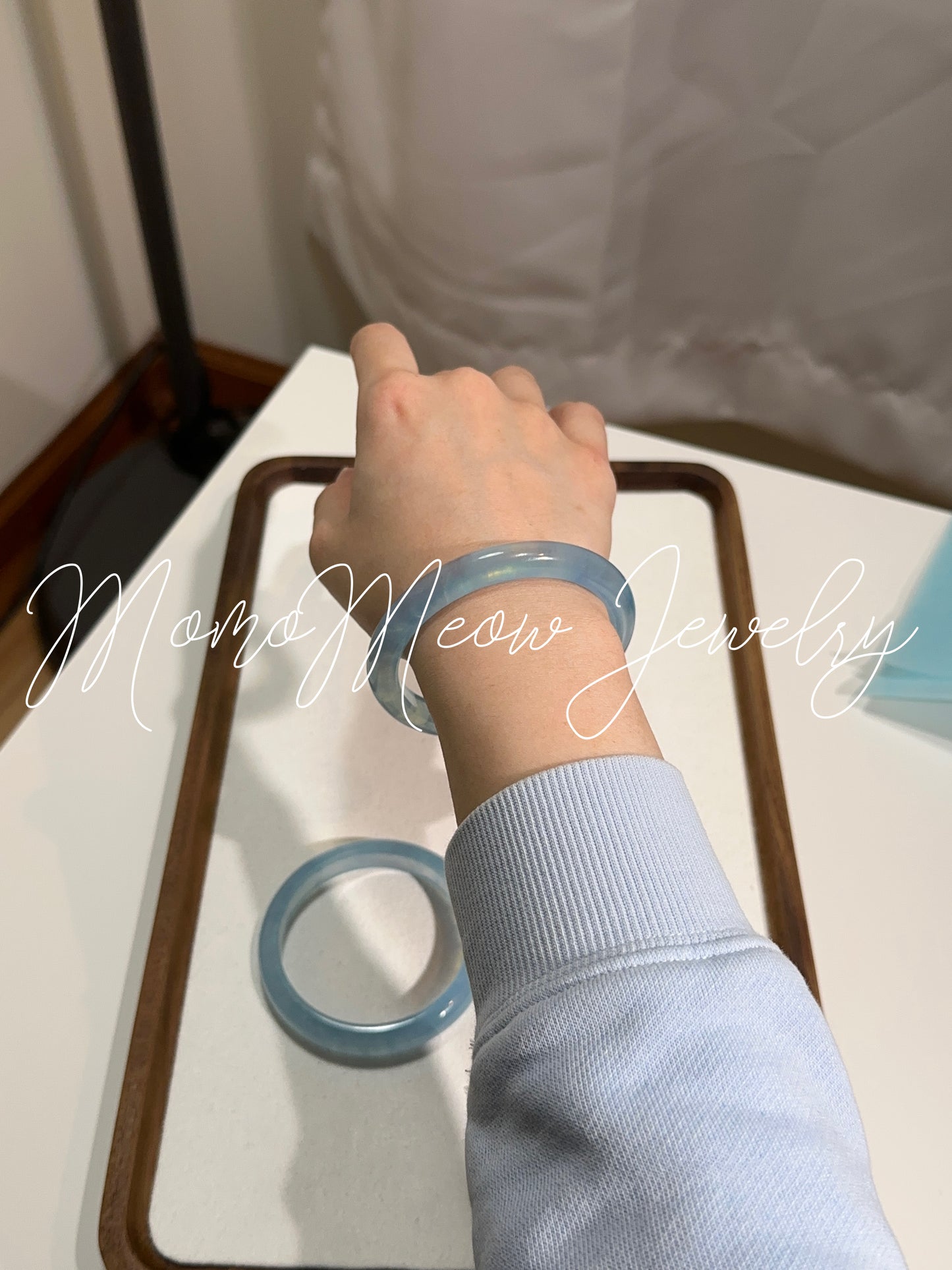 Aquamarine bangle 海蓝宝手镯