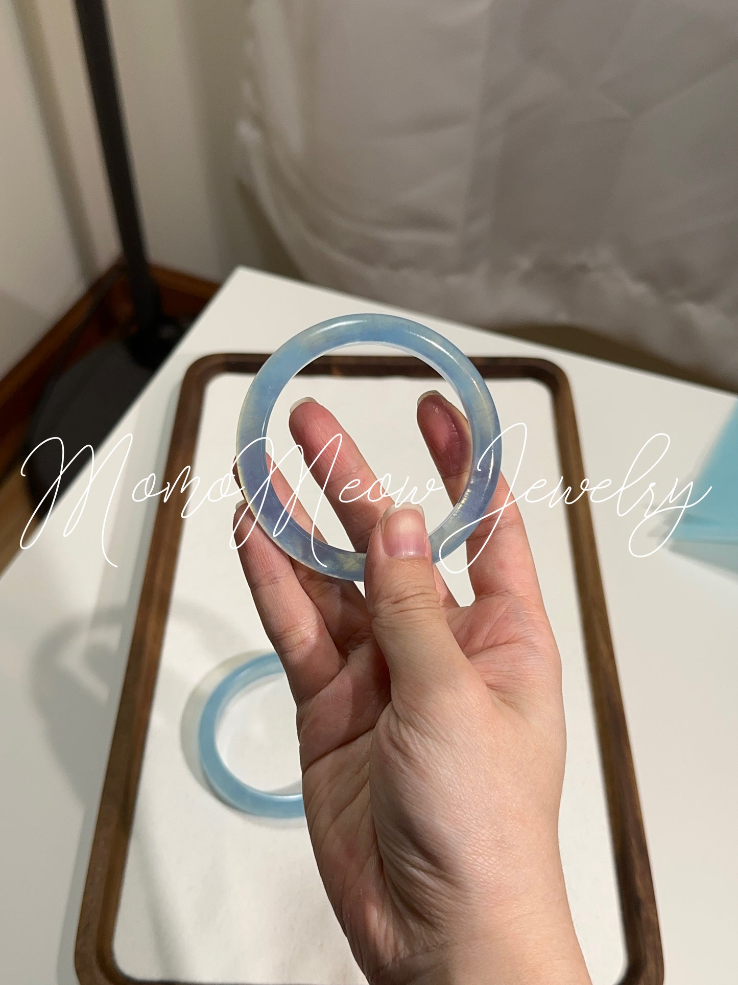 Aquamarine bangle 海蓝宝手镯