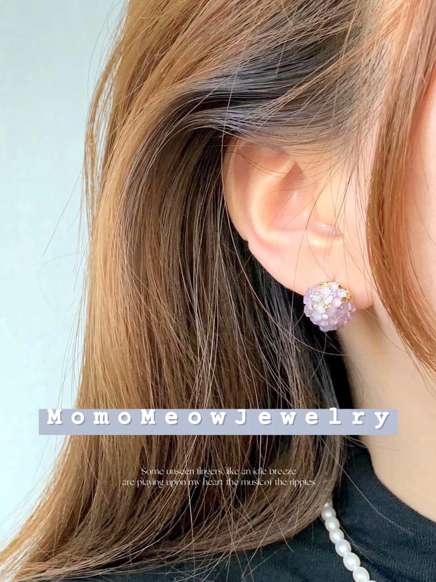 Flowers-Hydrangea earrings